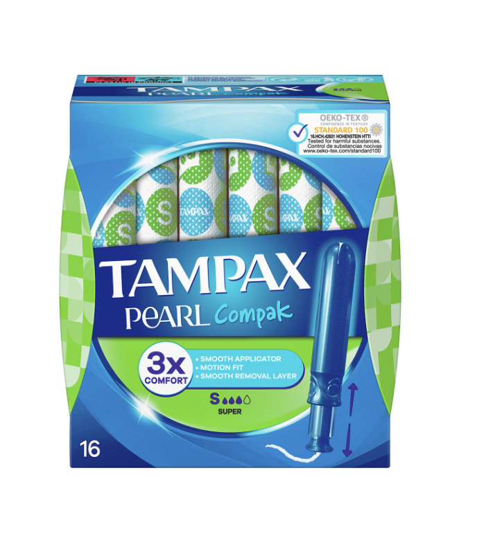 TAMPAX COMPAK PEARL SUPER 16 UNIDADES