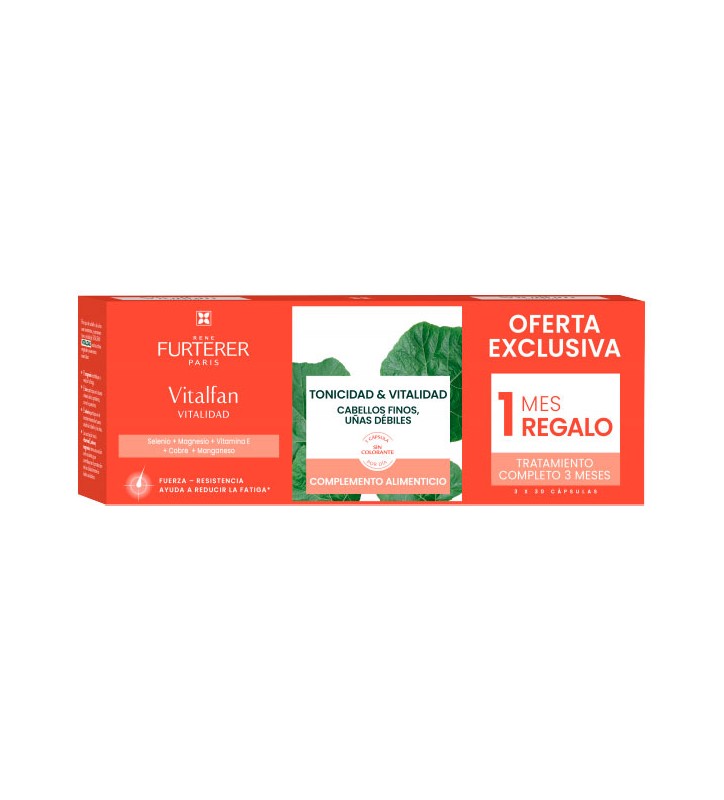 RENE FURTERER VITALFAN VITALIDAD CABELLO Y UÑAS DEBILES 3x30