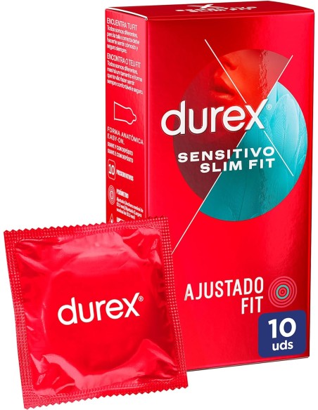 DUREX SENSITIVO SLIM FIT 10 UDS