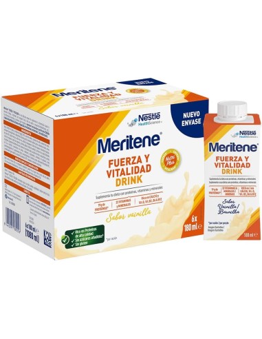 MERITENE DRINK VAINILLA 6X180 ML