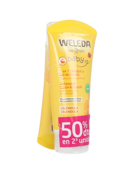 WELEDA 2 EN 1 CHAMPU Y GEL DE DUCHA 2 X 200 ML