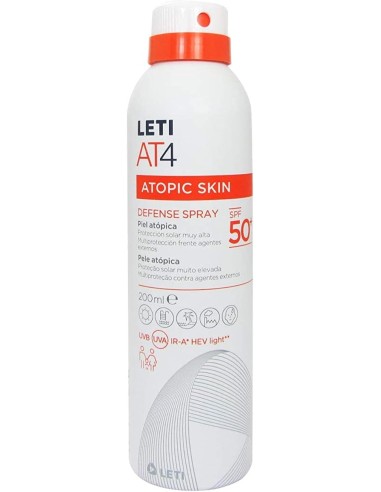 LETI AT4 GEL DEFENSE SPRAY SPF 50 200ML