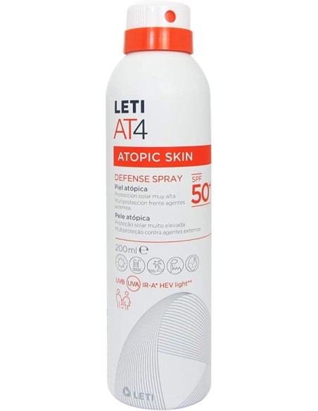 LETI AT4 GEL DEFENSE SPRAY SPF 50 200ML