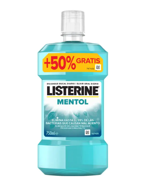 LISTERINE MENTOL 750 ML