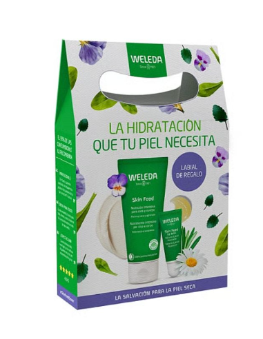 WELEDA PACK SKIN FOOD 75 ML + BALSAMO LABIAL 8 ML