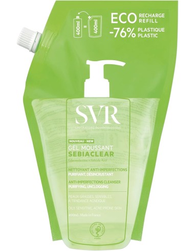 SVR SEBIACLEAR RECARGA GEL LIMPIADOR ANTIIMPERFECCIONES 400ML