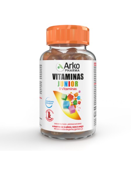 ARKO VITAMINAS JUNIOR 9 VITAMINAS +3AÑOS 60 GOMINOLAS