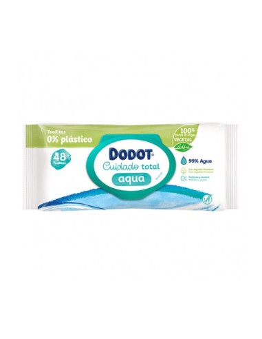 DODOT PURE AQUA PLASTIC FREE 48 TOALLITAS