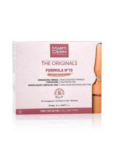 MARTIDERM FORMULA Nº10 HD COLOR TOUCH SPF30  10 AMPOLLAS