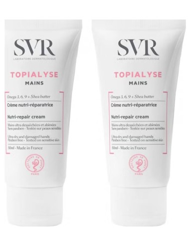 SVR TOPIALYSE MANOS CREMA NUTRI REPAIR DUPLO 2x50ML